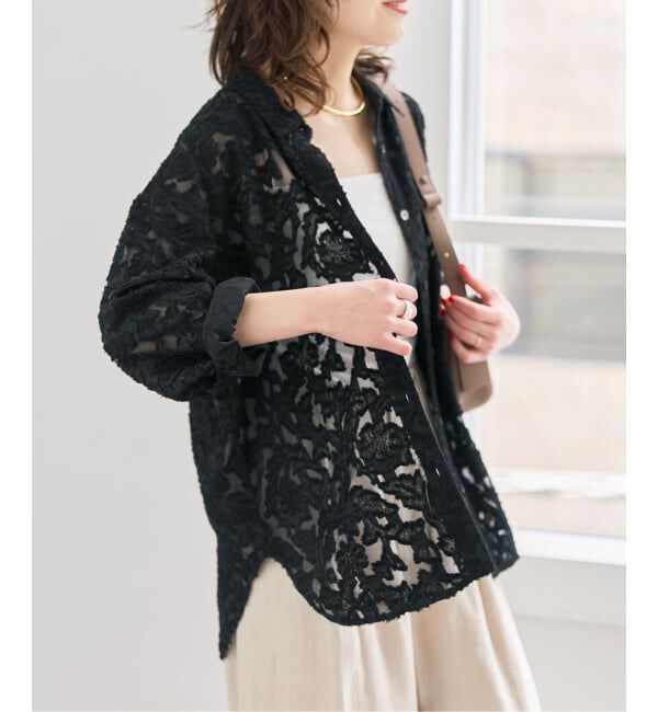 Spick and Span「《新色有り / 追加》シアージャガードシャツ」|シャツ・ブラウス|