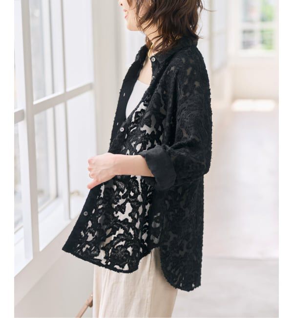 Spick and Span「《新色有り / 追加》シアージャガードシャツ」|シャツ・ブラウス|