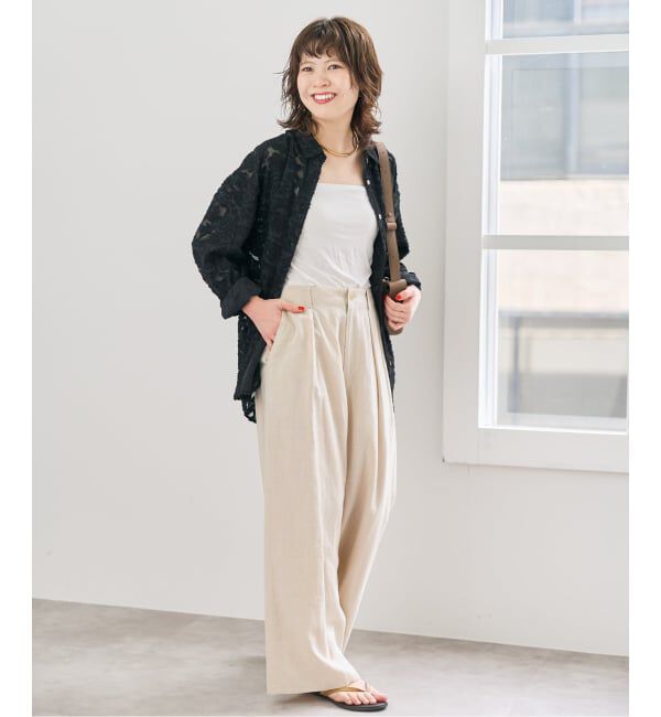 Spick and Span「《新色有り / 追加》シアージャガードシャツ」|シャツ・ブラウス|