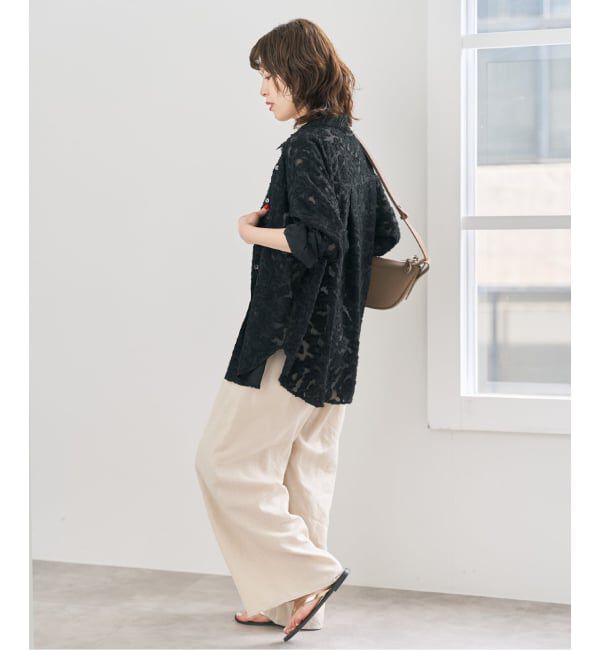 Spick and Span「《新色有り / 追加》シアージャガードシャツ」|シャツ・ブラウス|