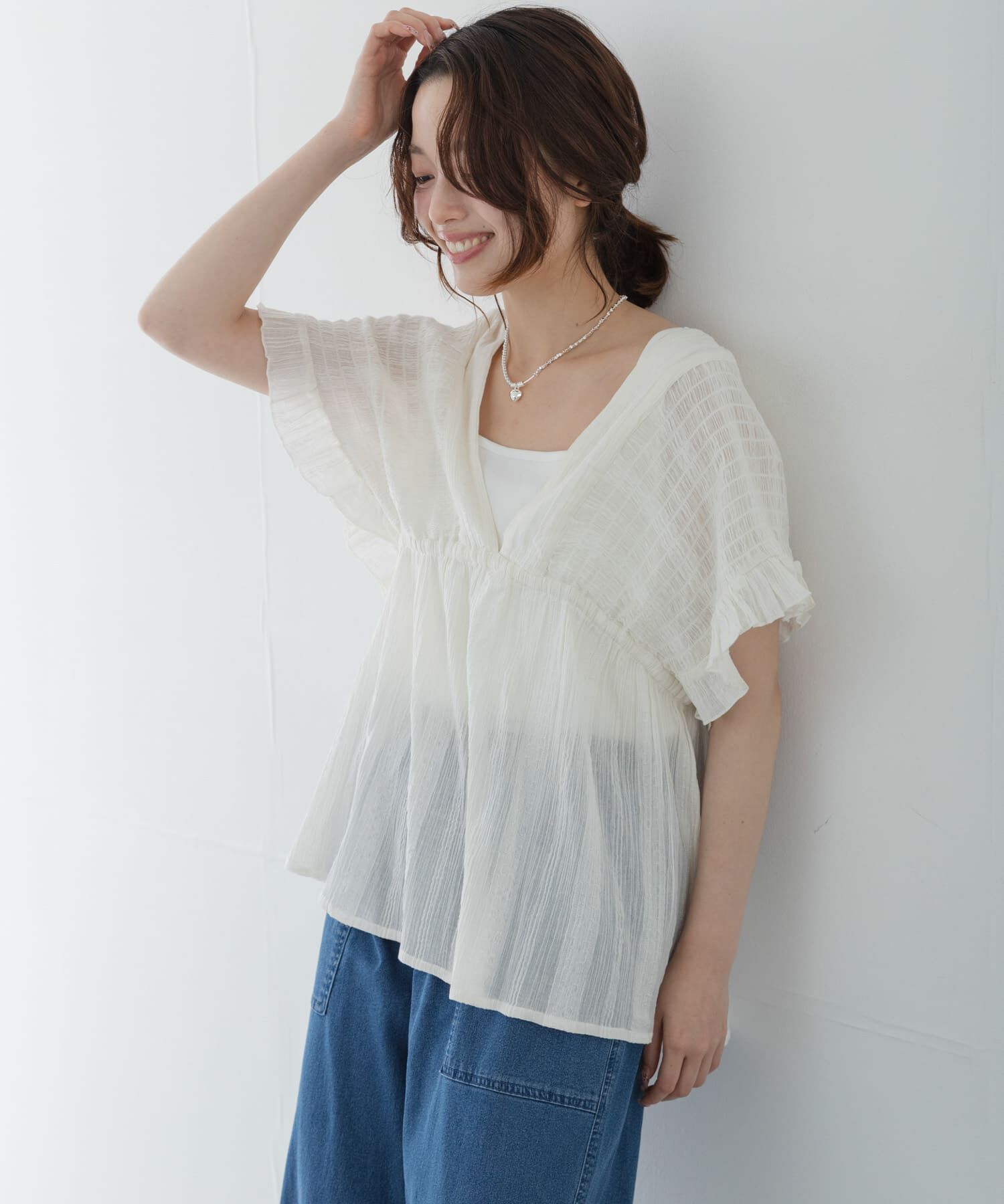 Sonny Label 「楊柳ドビーシャーリングブラウス」|シャツ・ブラウス|
