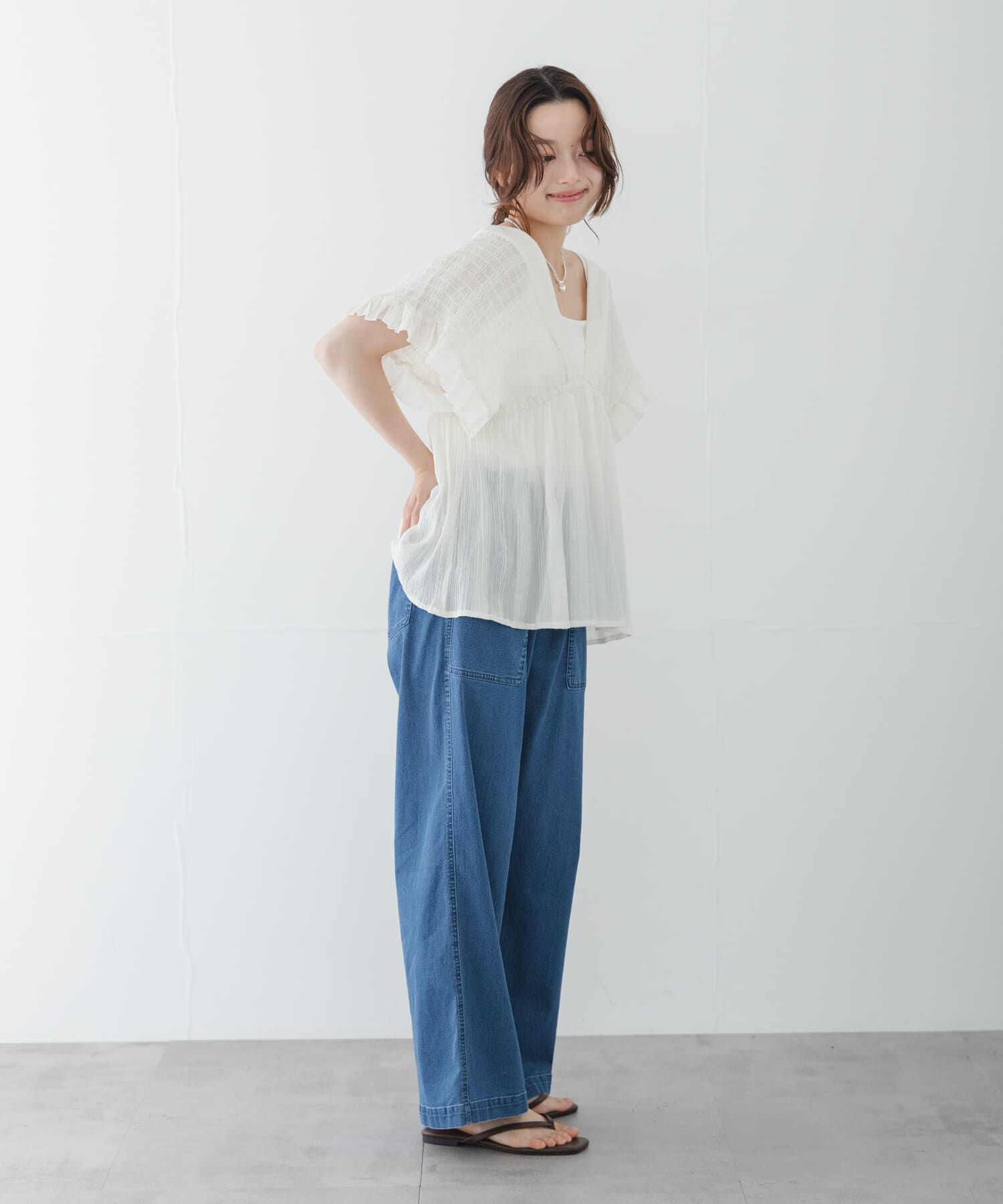 Sonny Label 「楊柳ドビーシャーリングブラウス」|シャツ・ブラウス|