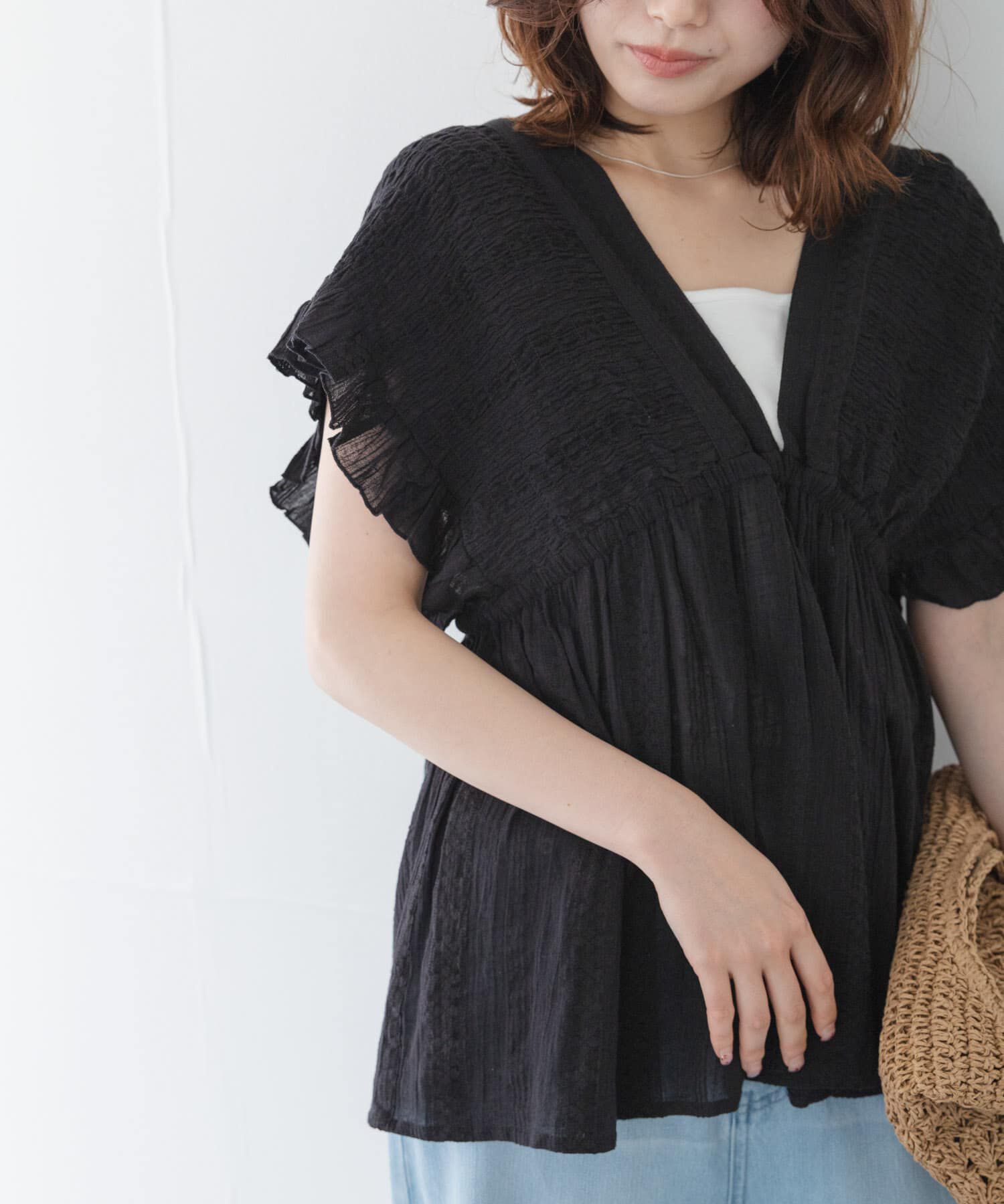Sonny Label 「楊柳ドビーシャーリングブラウス」|シャツ・ブラウス|