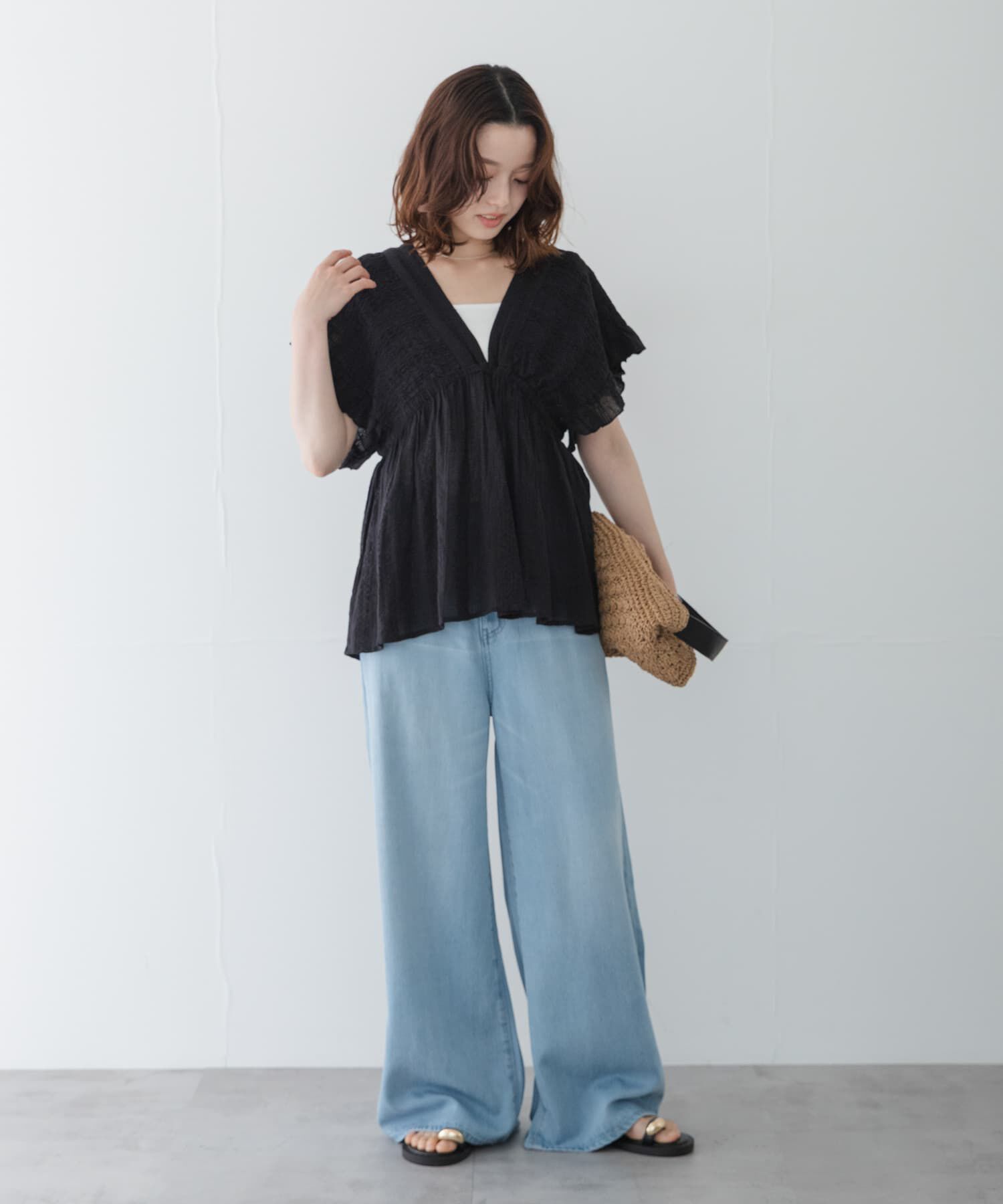 Sonny Label 「楊柳ドビーシャーリングブラウス」|シャツ・ブラウス|