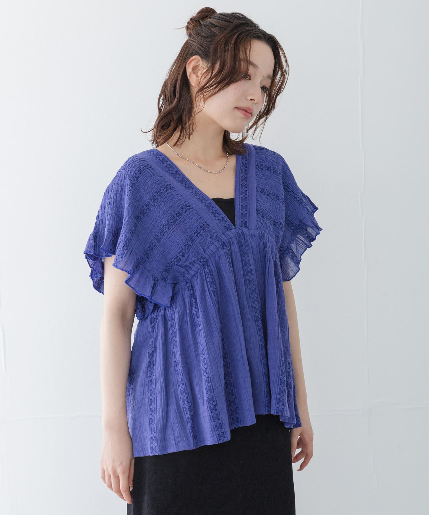 Sonny Label 「楊柳ドビーシャーリングブラウス」|シャツ・ブラウス|