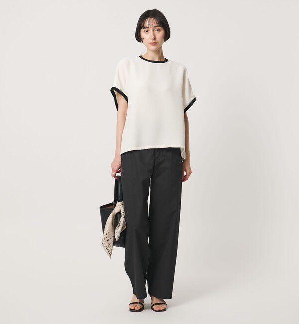 UNITED ARROWS「バック ギャザー リボンデザイン パンツ」|チノ|