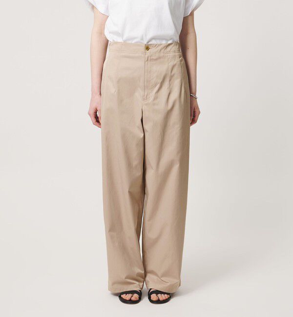 UNITED ARROWS「バック ギャザー リボンデザイン パンツ」|チノ|