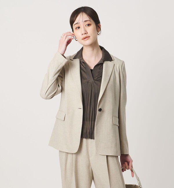 UNITED ARROWS「Spiree IAS テーラード ジャケット ‐UVカット 接触冷感 ウォッシャブル‐」|テーラードジャケット|
