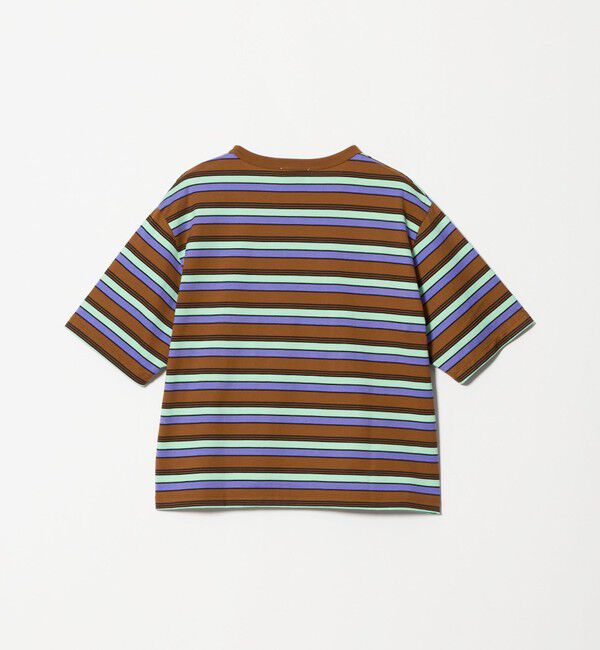 UNITED ARROWS「マルチボーダー ハーフスリーブ Tシャツ」|Tシャツ・カットソー|