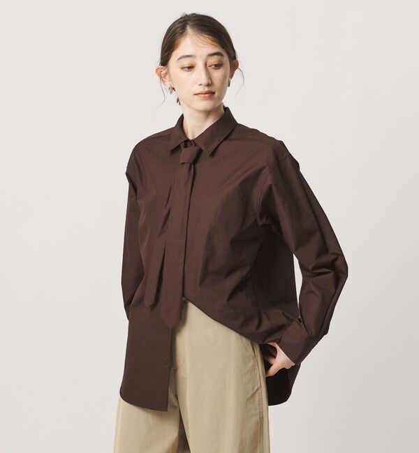 UNITED ARROWS「コットン タイ シャツ」|シャツ・ブラウス|
