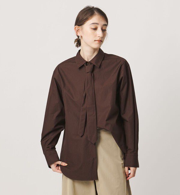 UNITED ARROWS「コットン タイ シャツ」|シャツ・ブラウス|