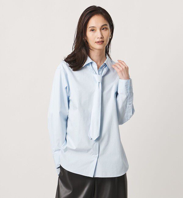 UNITED ARROWS「コットン タイ シャツ」|シャツ・ブラウス|