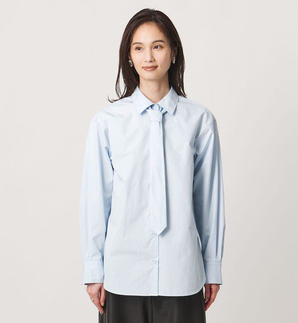 UNITED ARROWS「コットン タイ シャツ」|シャツ・ブラウス|