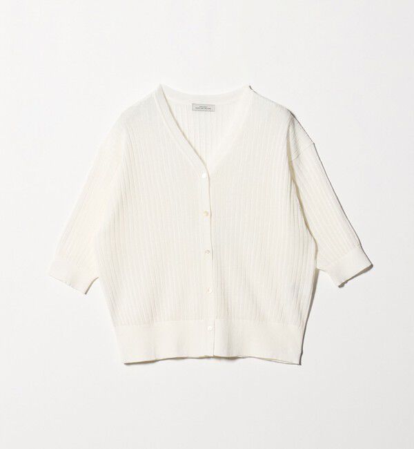 UNITED ARROWS green label relaxing「ブライトシアー Vネック ニット カーディガン」|カーディガン|