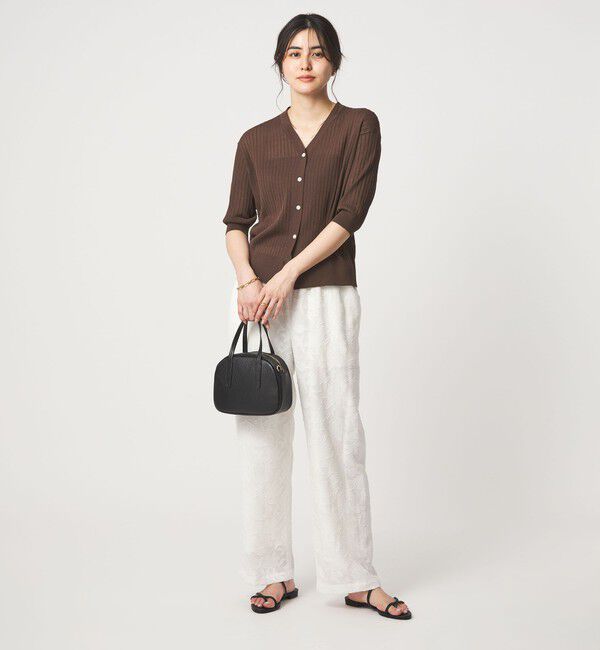 UNITED ARROWS green label relaxing「ブライトシアー Vネック ニット カーディガン」|カーディガン|