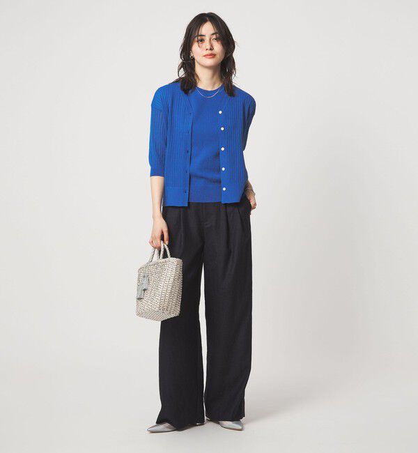 UNITED ARROWS green label relaxing「ブライトシアー Vネック ニット カーディガン」|カーディガン|