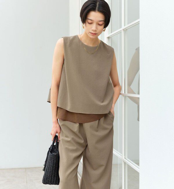 UNITED ARROWS green label relaxing「ダブルフレアオールインワン マシンウォッシャブル 通気性 ストレッチ」|オールインワン|MOCA