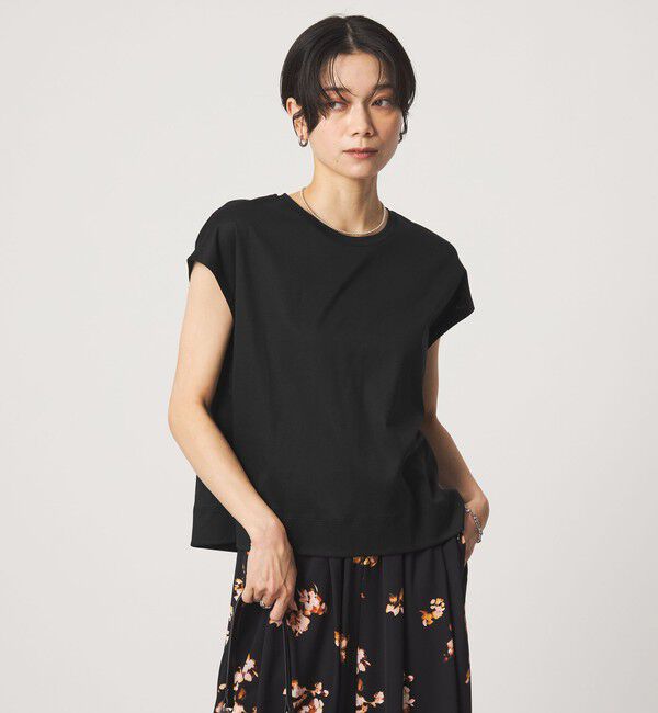 UNITED ARROWS green label relaxing「フォルム Tシャツ 汗染み防止」|Tシャツ・カットソー|BLACK