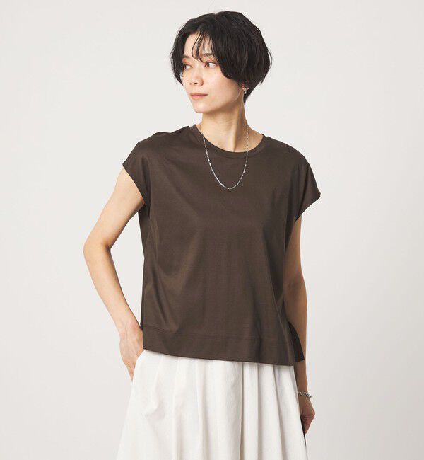 UNITED ARROWS green label relaxing「フォルム Tシャツ 汗染み防止」|Tシャツ・カットソー|DK.BROWN