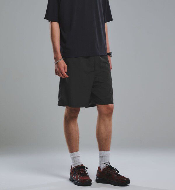 UNITED ARROWS green label relaxing「【別注/WEB限定】＜3/2 WORKS＞GLR サプレックスナイロン イージー ショーツ」|その他|BLACK