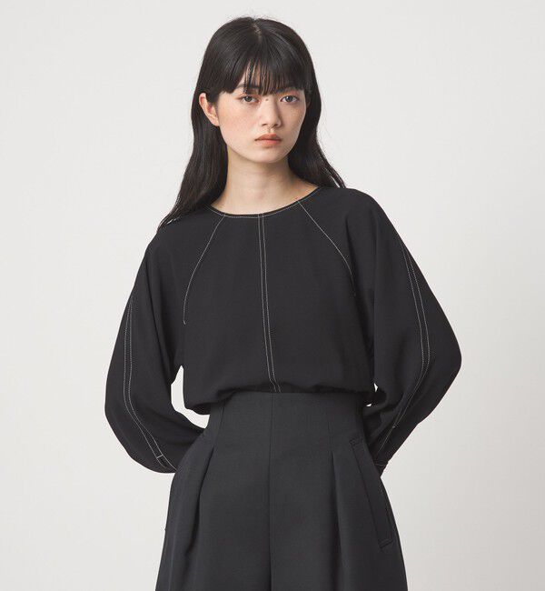EMMEL REFINES「＜EMMEL REFINES＞EM ハイショク ステッチ 2WAY ブラウス」|シャツ・ブラウス|