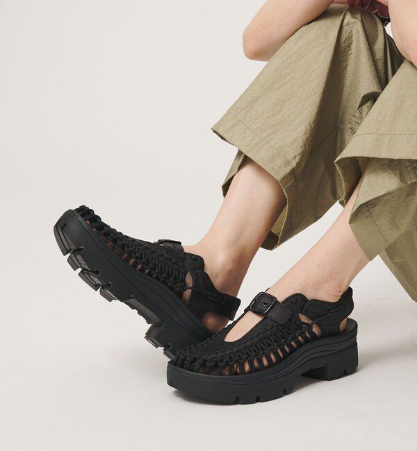 BEAUTY&YOUTH UNITED ARROWS「＜KEEN＞UNEEK プラットフォーム メリージェーン サンダル」|サンダル|BLACK