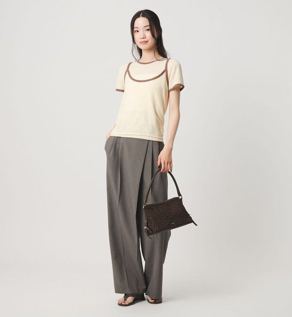 BEAUTY&YOUTH UNITED ARROWS「【WEB限定】キャミソール＆ショートスリーブ ループニットプルオーバー ウォッシャブル」|ニット・セーター|