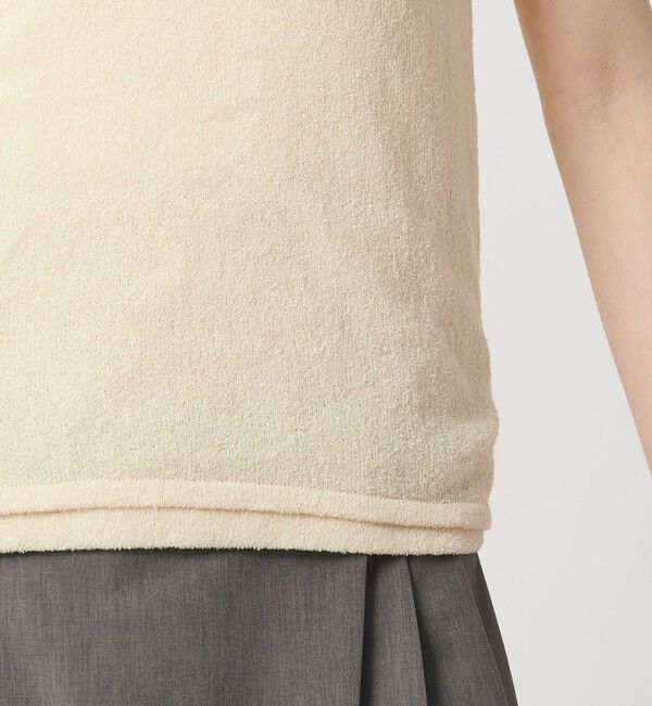 BEAUTY&YOUTH UNITED ARROWS「【WEB限定】キャミソール＆ショートスリーブ ループニットプルオーバー ウォッシャブル」|ニット・セーター|