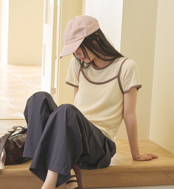 BEAUTY&YOUTH UNITED ARROWS「【WEB限定】キャミソール＆ショートスリーブ ループニットプルオーバー ウォッシャブル」|ニット・セーター|