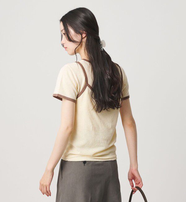 BEAUTY&YOUTH UNITED ARROWS「【WEB限定】キャミソール＆ショートスリーブ ループニットプルオーバー ウォッシャブル」|ニット・セーター|