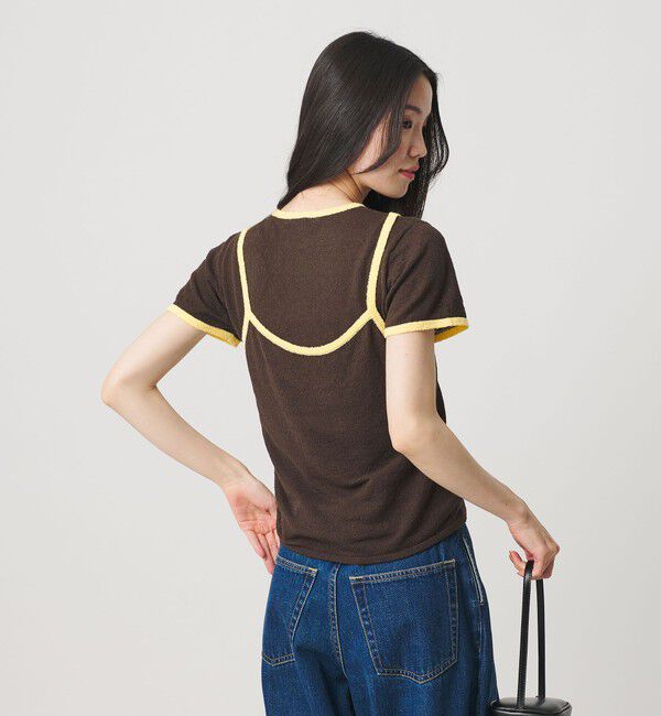 BEAUTY&YOUTH UNITED ARROWS「【WEB限定】キャミソール＆ショートスリーブ ループニットプルオーバー ウォッシャブル」|ニット・セーター|