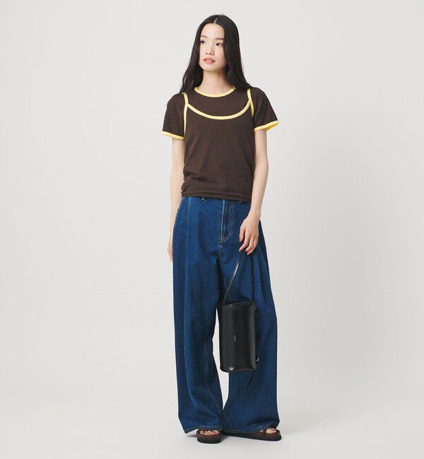 BEAUTY&YOUTH UNITED ARROWS「【WEB限定】キャミソール＆ショートスリーブ ループニットプルオーバー ウォッシャブル」|ニット・セーター|
