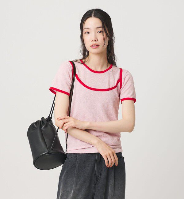 BEAUTY&YOUTH UNITED ARROWS「【WEB限定】キャミソール＆ショートスリーブ ループニットプルオーバー ウォッシャブル」|ニット・セーター|
