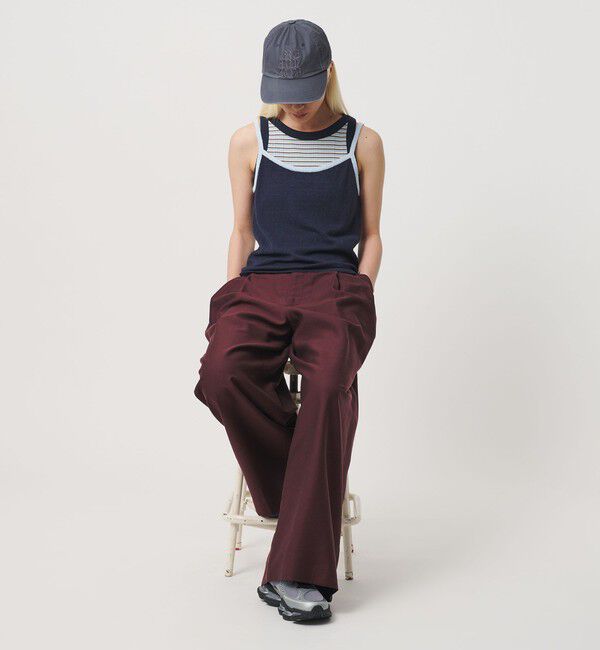 BEAUTY&YOUTH UNITED ARROWS「【WEB限定】キャミソール＆ショートスリーブ ループニットプルオーバー ウォッシャブル」|ニット・セーター|