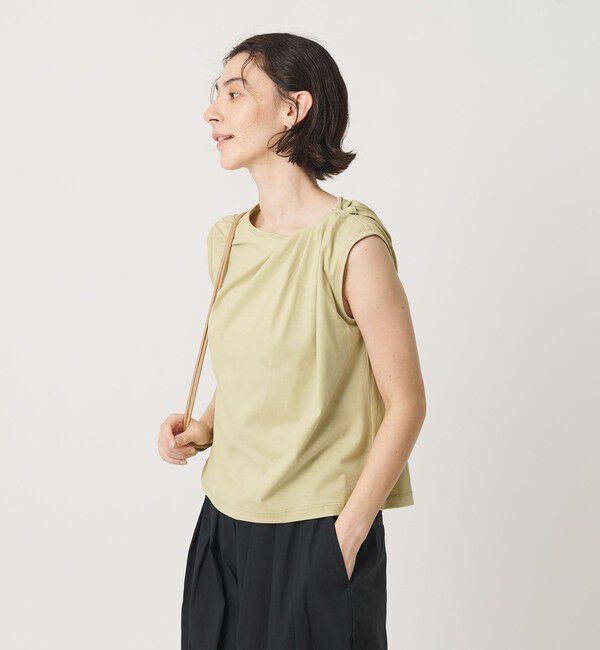BEAUTY&YOUTH UNITED ARROWS「コットン ツイスト フレンチスリーブ カットソー」|Tシャツ・カットソー|LIME