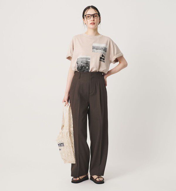 BEAUTY&YOUTH UNITED ARROWS「ポリエステルブレンド ２タック タブワイドパンツ ウォッシャブル 防シワ」|その他|