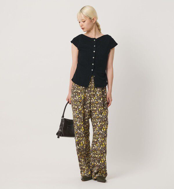 BEAUTY&YOUTH UNITED ARROWS「【WEB限定】フラワープリント イージーパンツ ウォッシャブル」|その他|DK.BROWN