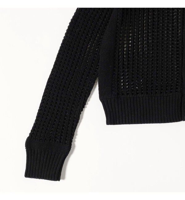 Ray BEAMS 「boussole / Square Mesh Chelsea Collar Cardigan」|カーディガン|