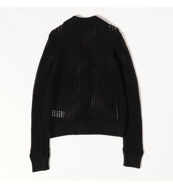 Ray BEAMS 「boussole / Square Mesh Chelsea Collar Cardigan」|カーディガン|