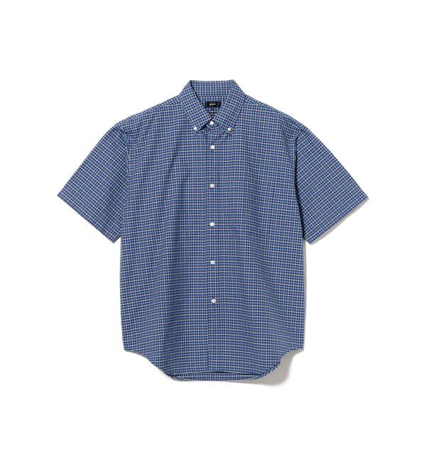 BEAMS「オックスフォード ボタンダウンシャツ 5分丈【ワイドフィット】」|シャツ・ブラウス|