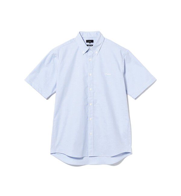 BEAMS「オックスフォード ワンポイント ミニボタンダウンシャツ【ベーシックフィット】」|シャツ・ブラウス|SAX
