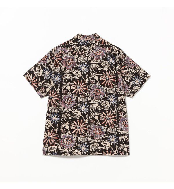 BEAMS PLUS「Open Collar Block Print ②」|シャツ・ブラウス|