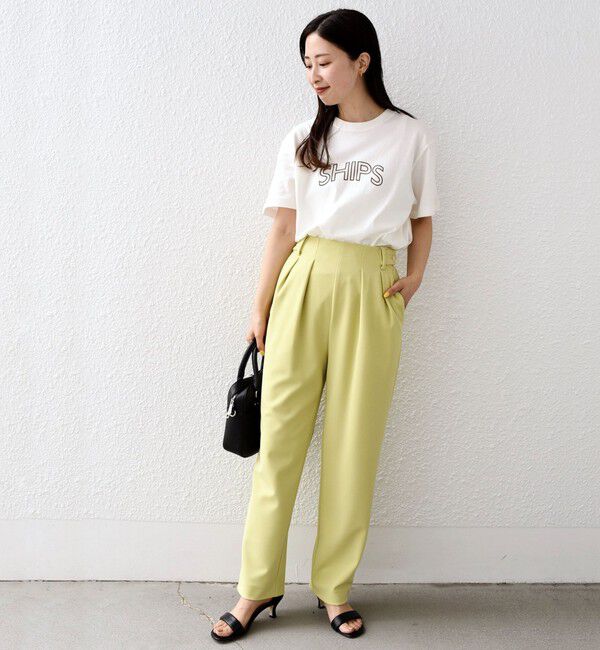 SHIPS for women「【累計販売数9万枚突破!!】【WEB限定】 SHIPS ラウンド プリント ロゴ TEE」|Tシャツ・カットソー|