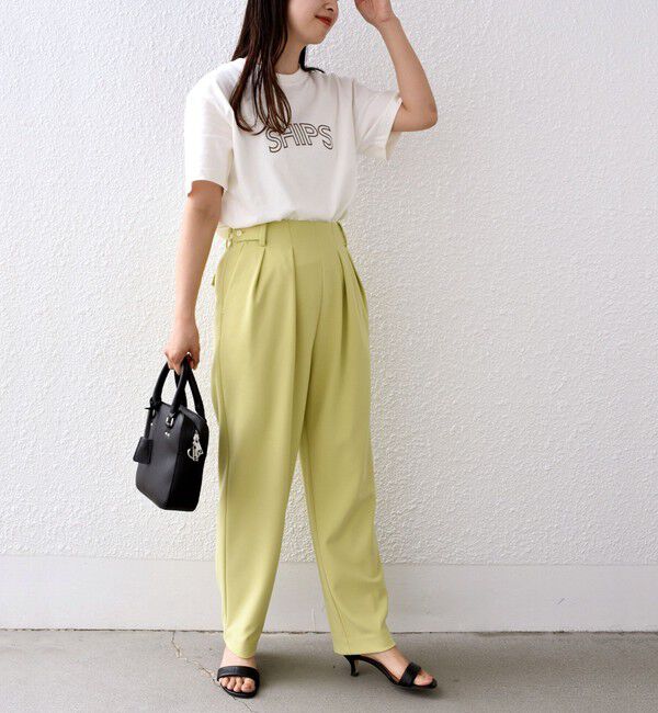 SHIPS for women「【累計販売数9万枚突破!!】【WEB限定】 SHIPS ラウンド プリント ロゴ TEE」|Tシャツ・カットソー|