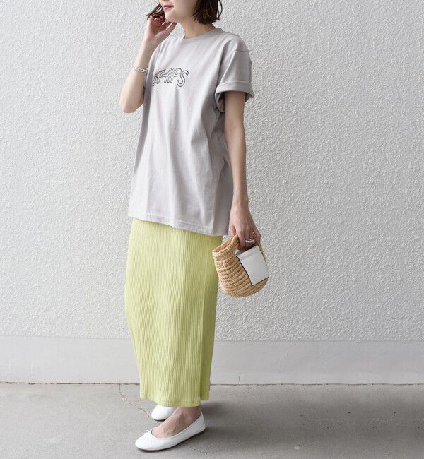 SHIPS for women「【累計販売数9万枚突破!!】【WEB限定】 SHIPS ラウンド プリント ロゴ TEE」|Tシャツ・カットソー|