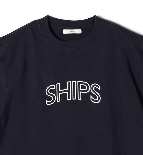 SHIPS for women「【累計販売数9万枚突破!!】【WEB限定】 SHIPS ラウンド プリント ロゴ TEE」|Tシャツ・カットソー|