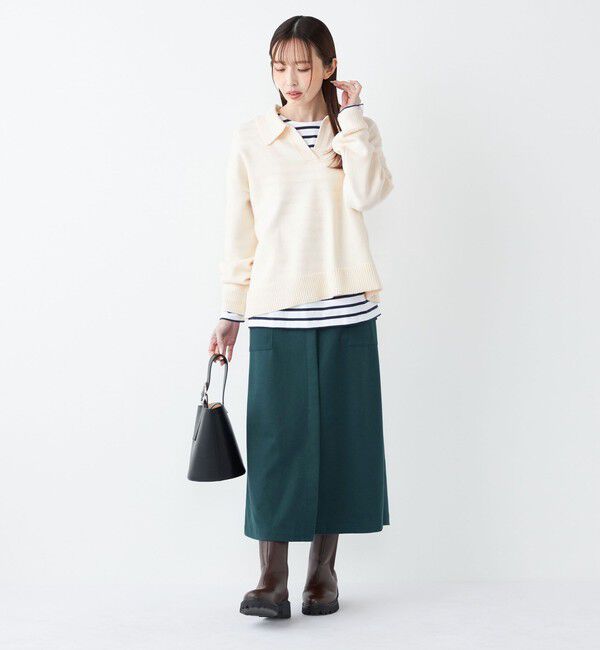 SHIPS Colors 「SHIPS Colors:〈手洗い可能〉TR 起毛 ストレッチ ポケット スカート◇」|スカート|