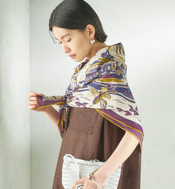 SHIPS for women「BINDU: スカーフ 100&times;100」|バンダナ・スカーフ|