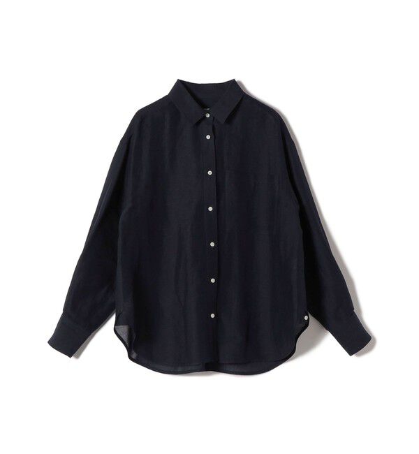 SHIPS for women「〈手洗い可能〉IMPERIAL LINEN 混 オーバー サイズ シャツ」|シャツ・ブラウス|