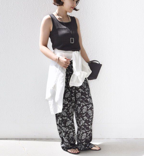 SHIPS for women「〈手洗い可能〉ラメ 2WAY ノースリーブ プルオーバー」|タンクトップ|